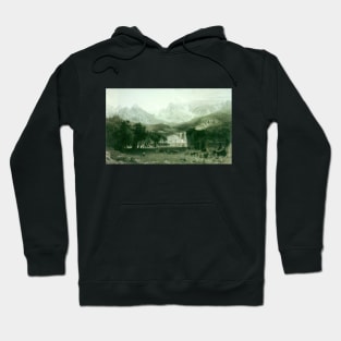 The Rocky Mountains, Lander's Peak by Albert Bierstadt Hoodie